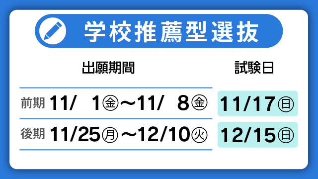 学校推薦型選抜
