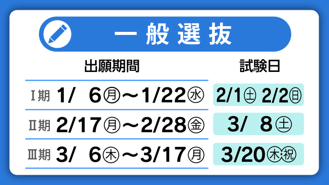 一般選抜