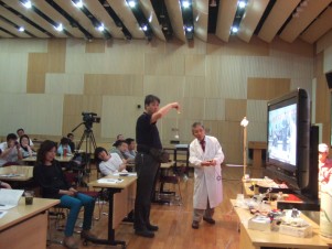 中国科学技術館(北京市)での講演の様子
