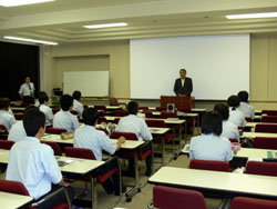 林学長の歓迎挨拶