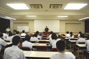 林一馬学長の歓迎挨拶