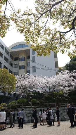 入学式後の様子
