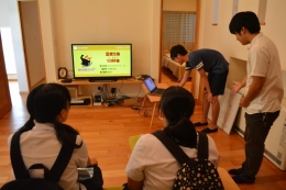 「ENEハウス」での実験（電気電子工学コース、建築学コース）