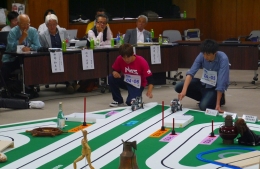 競技会の様子(左側が本学NiASETチーム)
