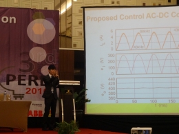 「ICPERE2016」での論文発表の様子