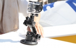 ヨットにはGoProカメラも取り付け