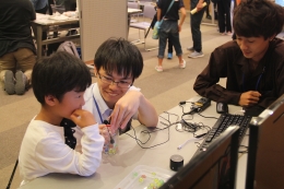 音でビー玉を数えてみよう！ブース